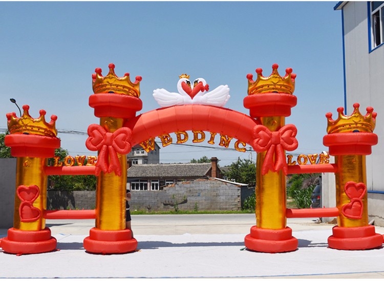 广东红色婚庆气模拱门